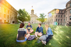 College students at the University of Iowa